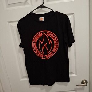 3/$15 BURGER KING Medium Black Red Short Sleeve Crew Neck Graphic Casual T-Shirt